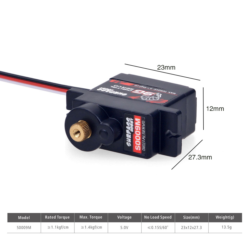Micro Servo - RCデジタルマイクロサーボ 2g 3.7g 4.3g 6g 8g