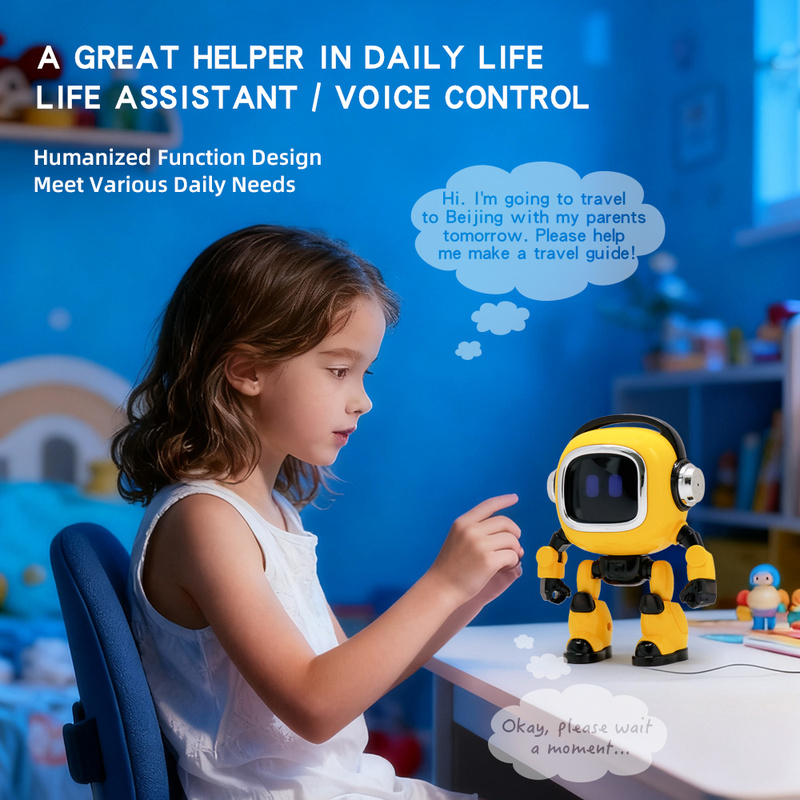 Robot Remote Control - AIインタラクティブロボットおもちゃ 音声制御ロボット 内蔵ストーリーテリング＆普遍的な知識Q&A 幼児学習用コンパニオンおもちゃ