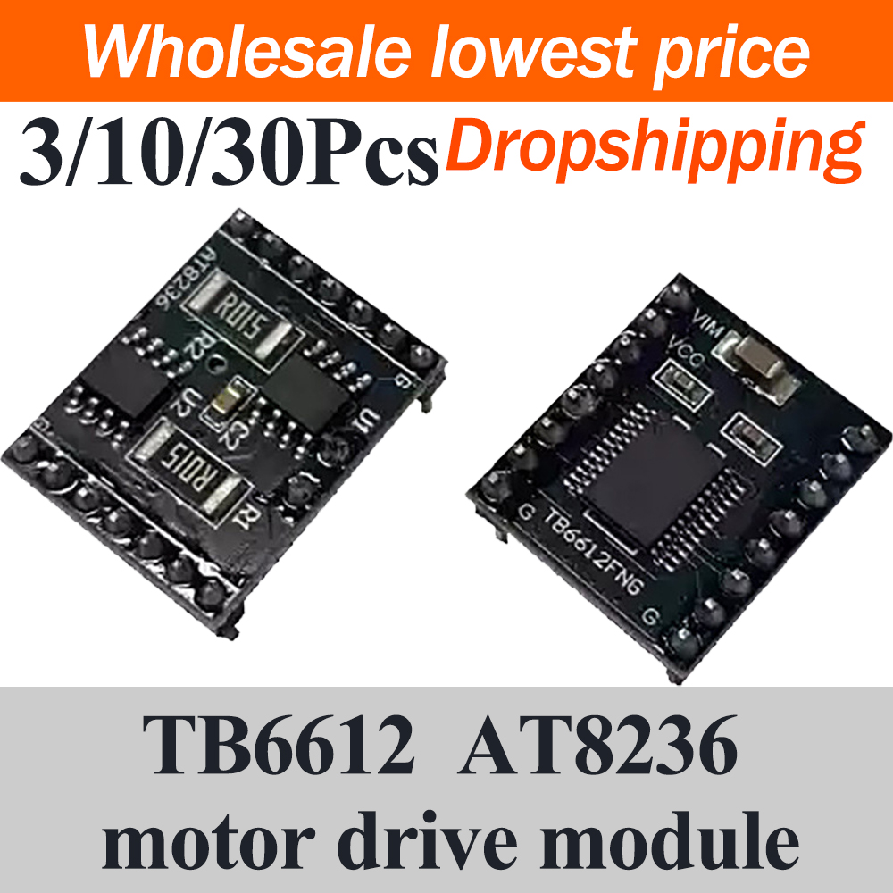 L298N Module - 3/10/30個入り TB6612 モータードライバーモジュール AT8236 デュアルチャンネル DC