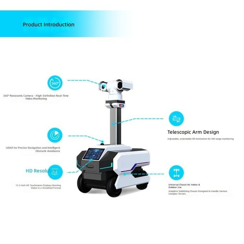 四輪駆動式鋼製セキュリティ検査ロボット、IP54規格、24V - Robot Wheel のレビューと価格