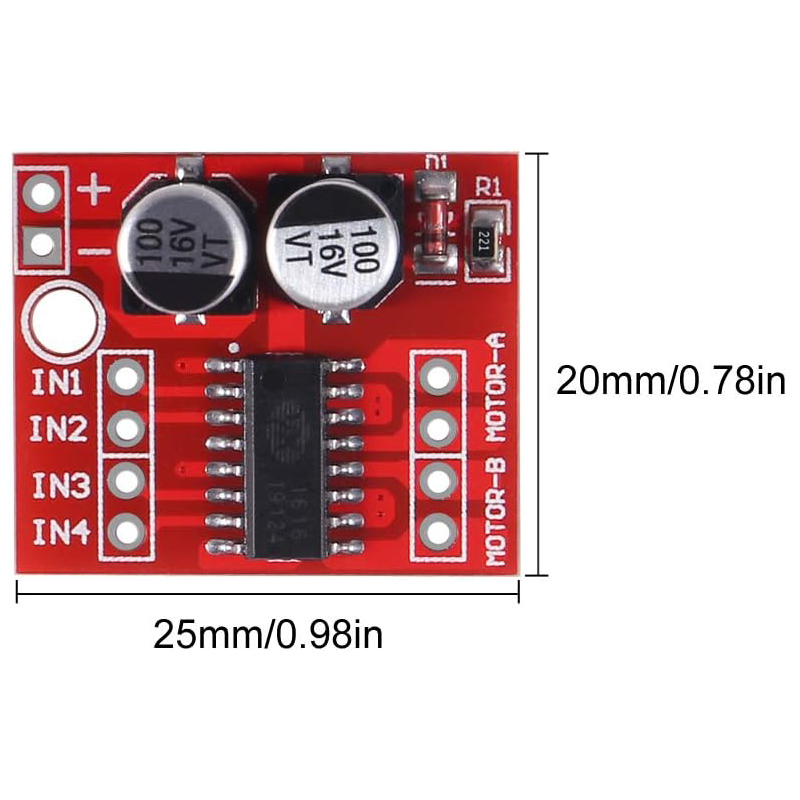 4/10個入り MX1508 DCモータードライバーモジュー - L298N Module のレビューと価格