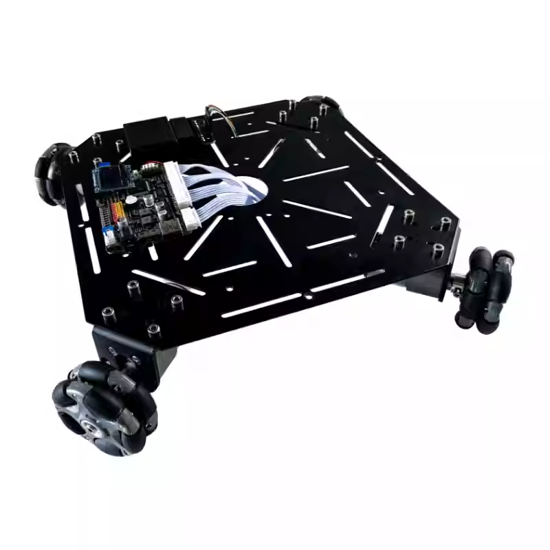 5kg積載ROS 4WDオムニホイールロボットカーシャーシ、 - Ros Robot のレビューと価格