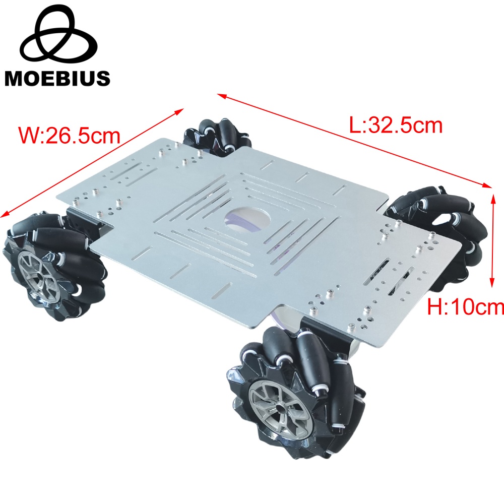 MOEBIUS 26KG積載量、4WDメカナムホイール搭載ロ - Ros Robot のレビューと価格