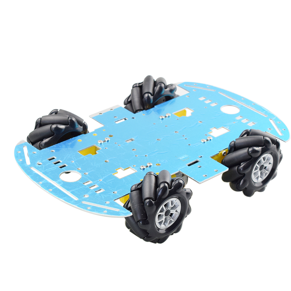 アルミメカナムホイールオムニロボットカーシャーシキット 4  - Omni Wheel のレビューと価格