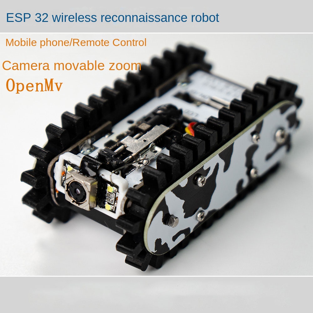 OpenMv-金属製のタンクトップを備えたクローラーシャーシ - Omni Wheel のレビューと価格