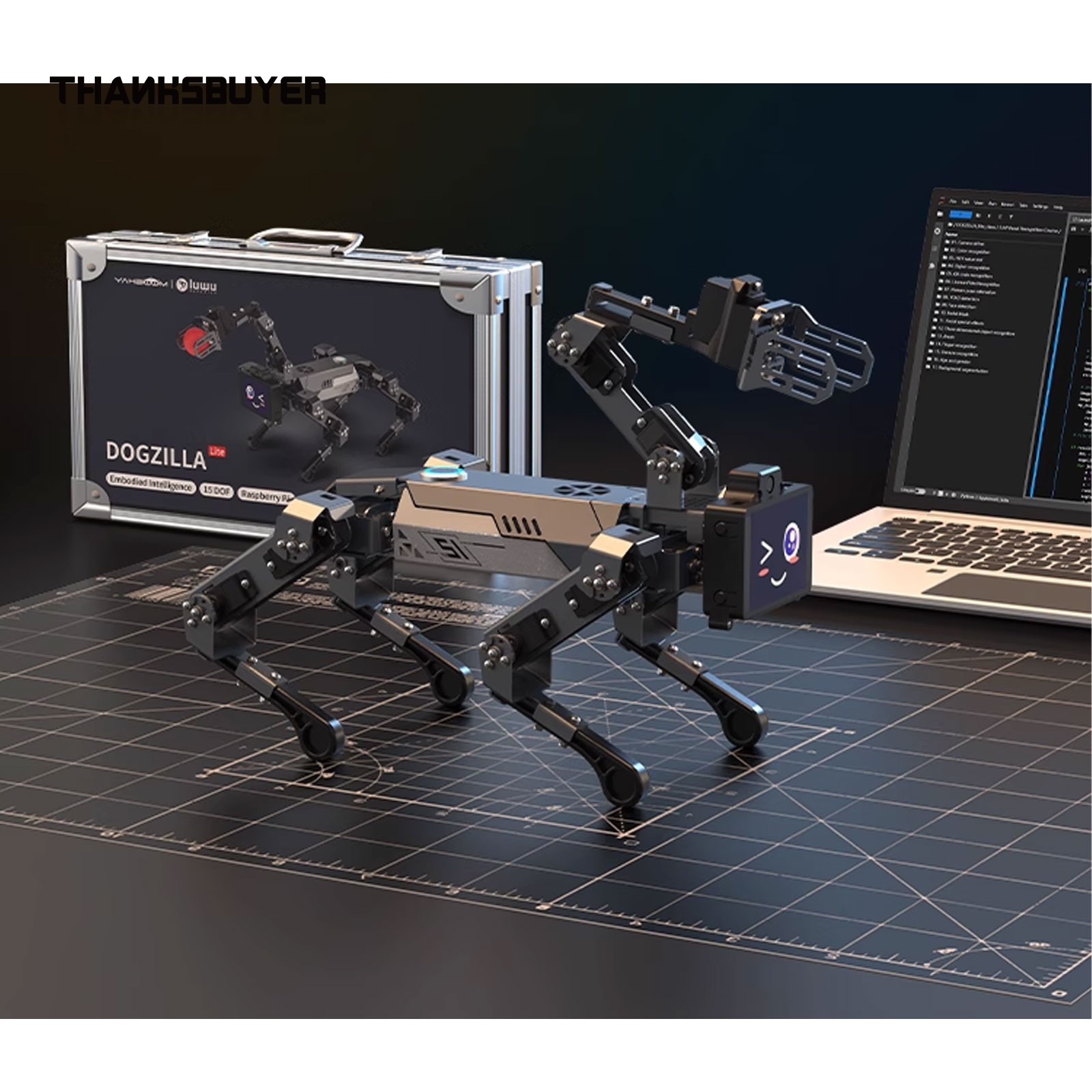 DOGZILLA-Lite 15DOF AI バイオニック犬 - Robot Arm Metal のレビューと価格