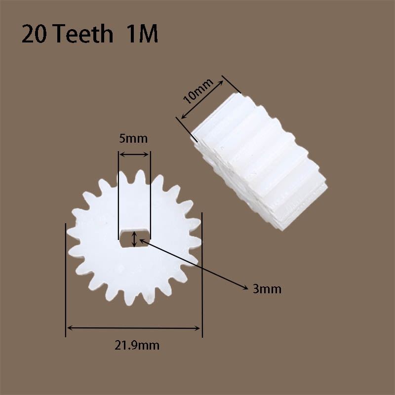 20T 1M POM プラスチックギア狭い楕円穴 5x3mm - 28Byj-48 のレビューと価格