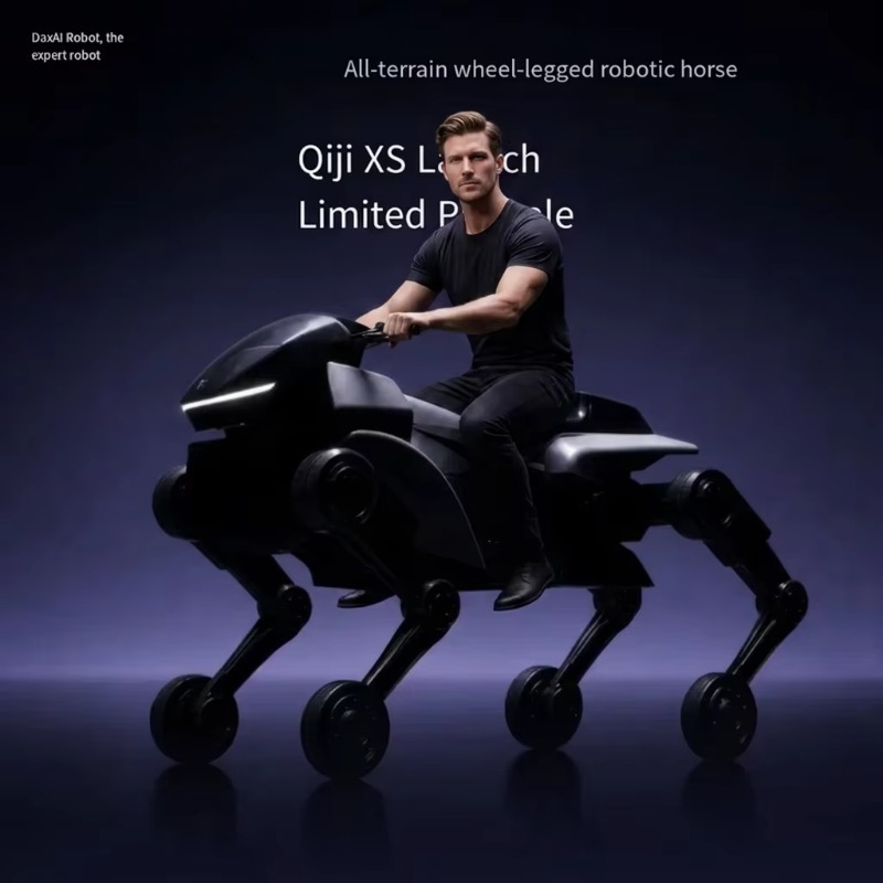 全地形対応の車輪と脚を備えたロボット馬。屋外でのクロスカント - Robot Wheel のレビューと価格