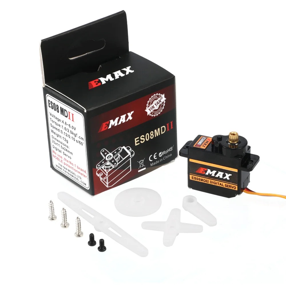 EMAX ES08MDII ES08MD II メタルギアデ - Servo Sg90 のレビューと価格