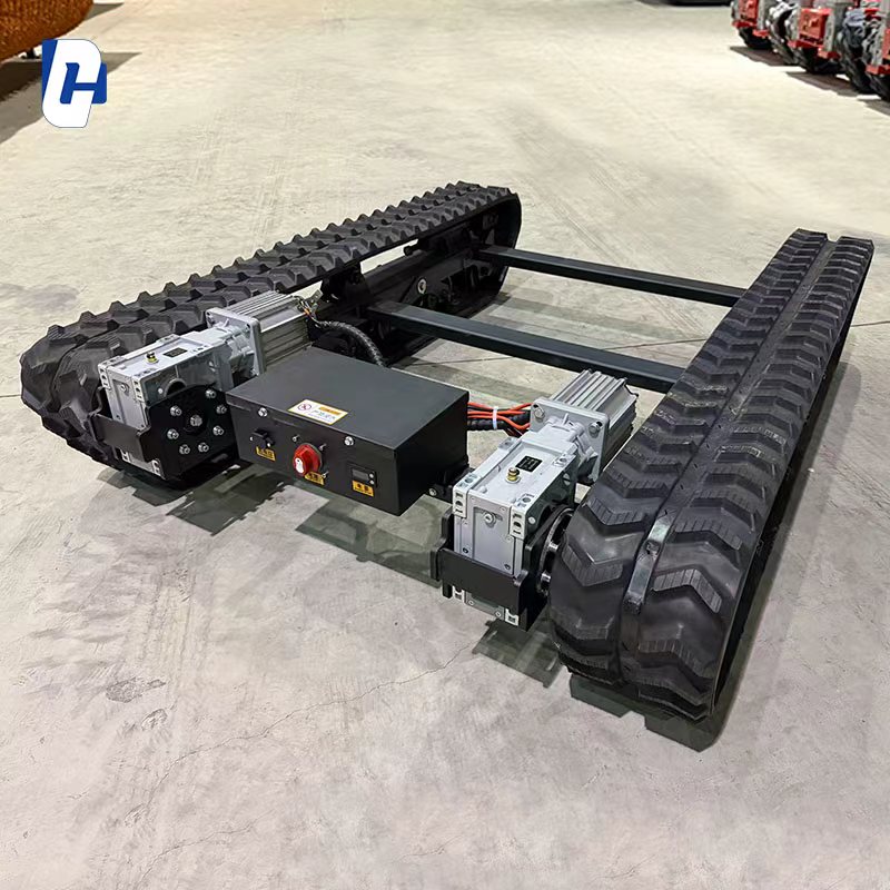 人気商品のワイヤレスリモコン式クローラー車両。ゴム製クローラ - Robot Chassis のレビューと価格