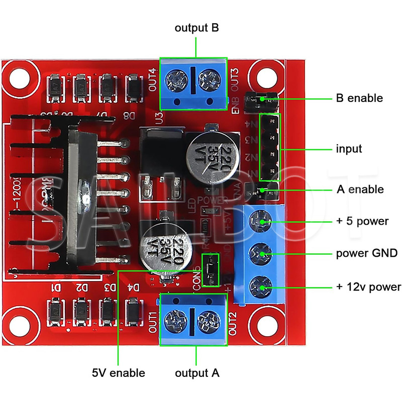 1/5/10 個 L298N DC モータードライバー MX - L298N Module のレビューと価格