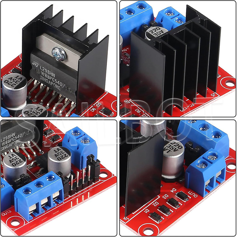 1/5/10 個 L298N DC モータードライバー MX - L298N Module のレビューと価格