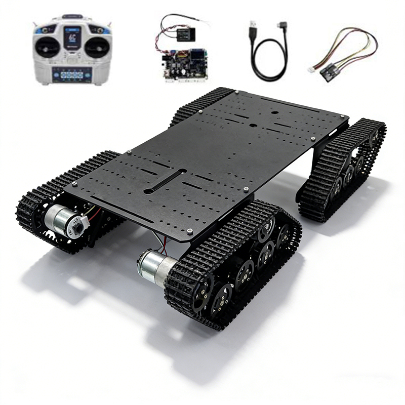 組み立て済みの大型RC戦車。MC6Cハンドルモーター搭載、4 - Ros Robot のレビューと価格