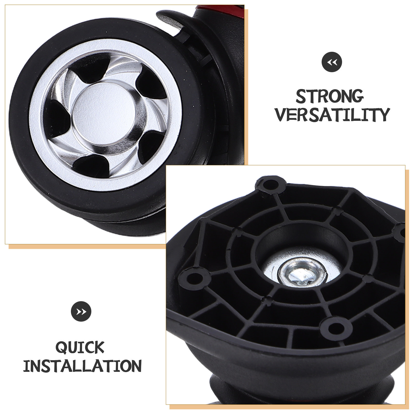 汎用スーツケース用車輪交換セット – 2個入り。静音性、滑ら - Caster Wheel のレビューと価格