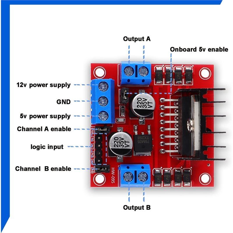 AEE7-4 個 L298N モータードライバーコントローラ - L298N Module のレビューと価格