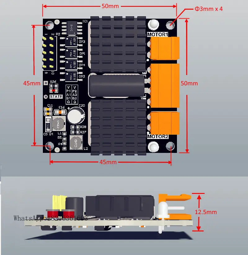 12V 24V 12A デュアルチャンネル DC ブラシモー - L298N Module のレビューと価格
