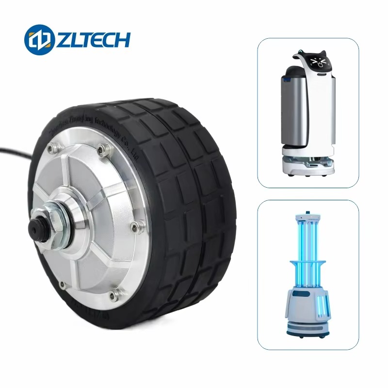 4.5インチ、直流24V、200W、最大150kgの負荷に対 - Robot Wheel のレビューと価格