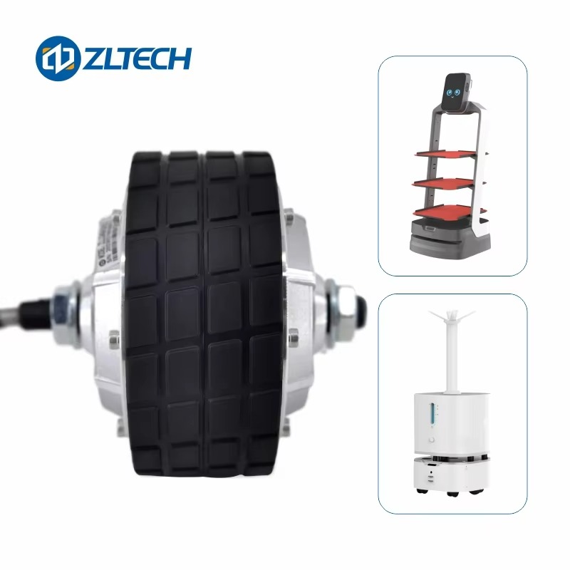 4.5インチ、直流24V、200W、最大150kgの負荷に対 - Robot Wheel のレビューと価格