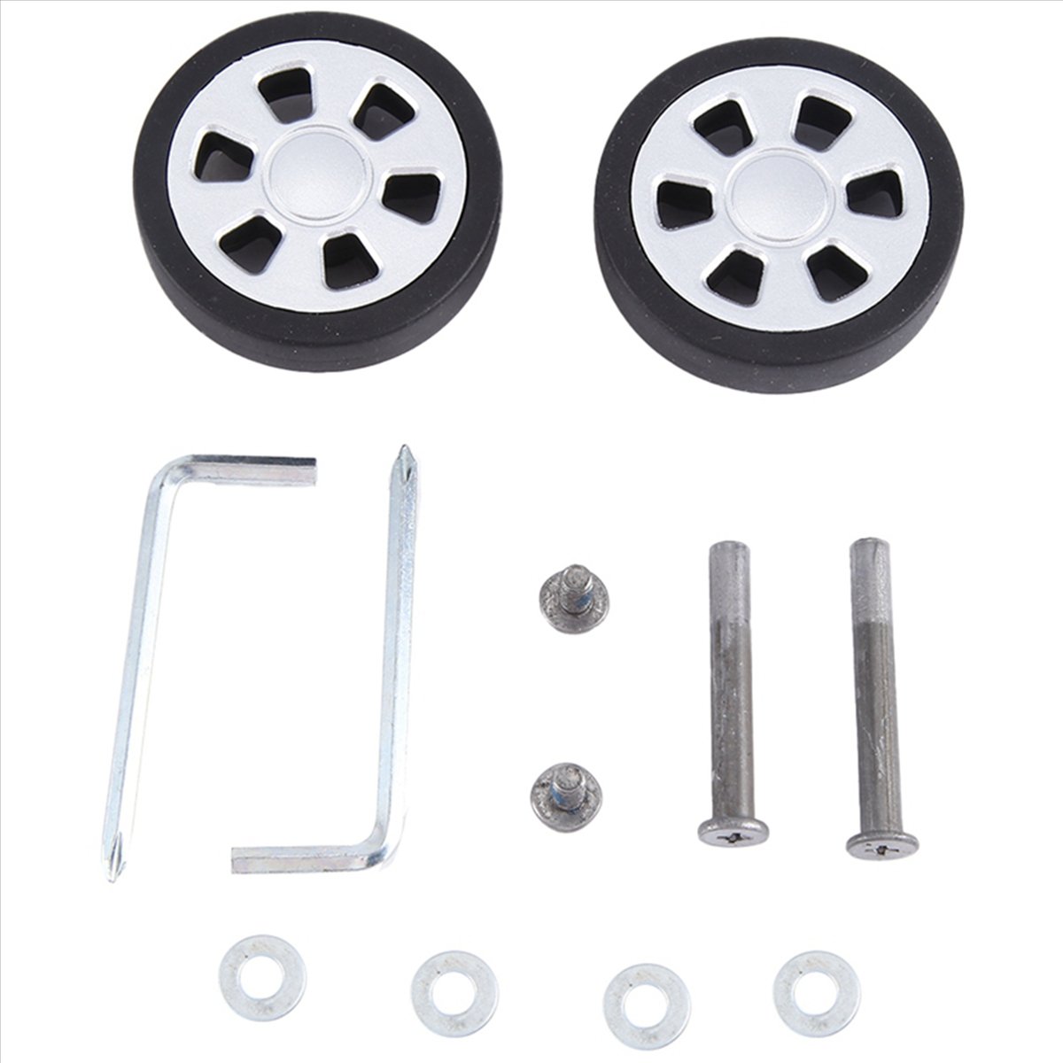 ABQR 55x13mm 2個セット 荷物用ホイール スーツ - Caster Wheel のレビューと価格