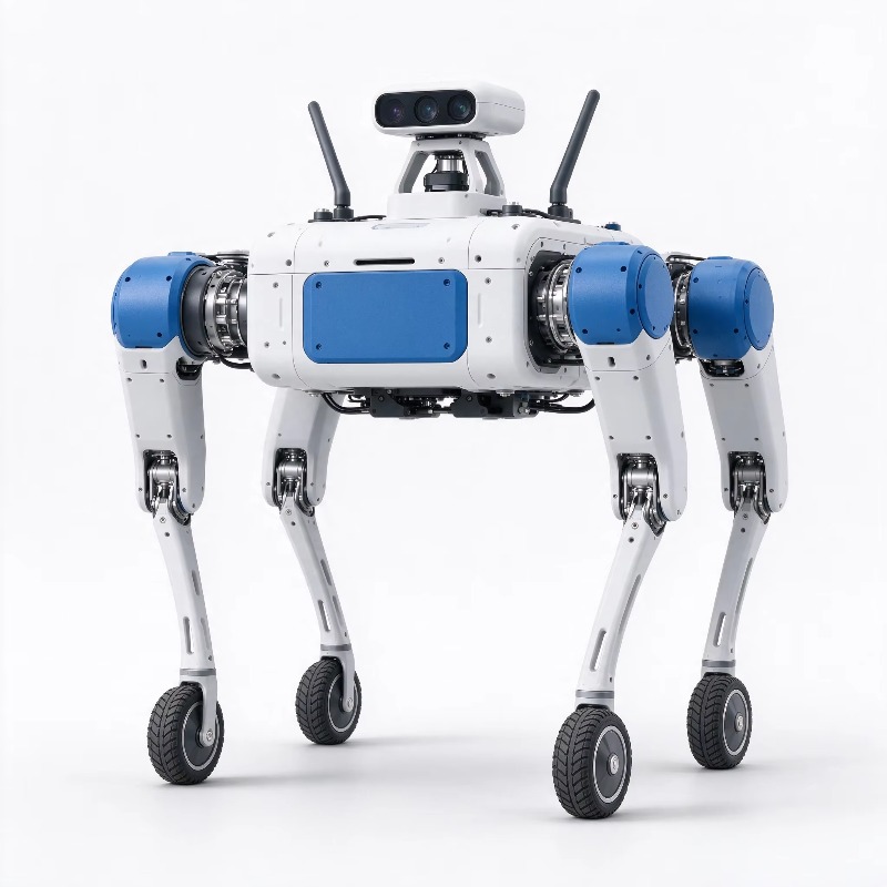車輪付き四足ロボットQ10W、産業用検査・救助ロボット - Robot Wheel のレビューと価格
