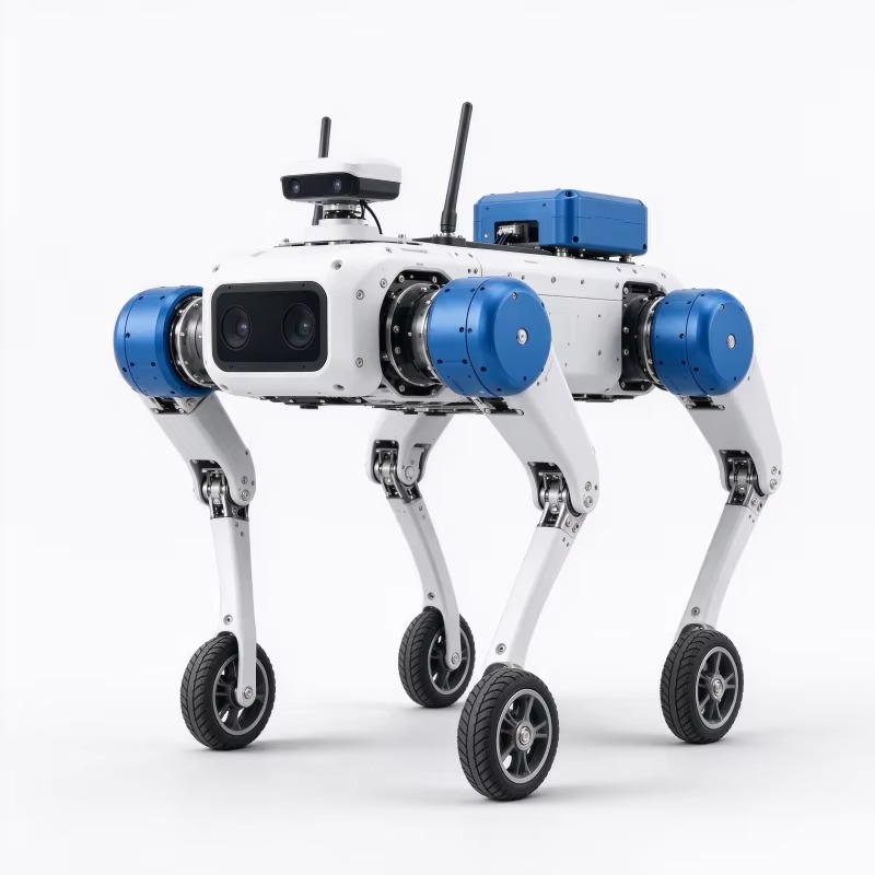 車輪付き四足ロボットQ10W、産業用検査・救助ロボット - Robot Wheel のレビューと価格