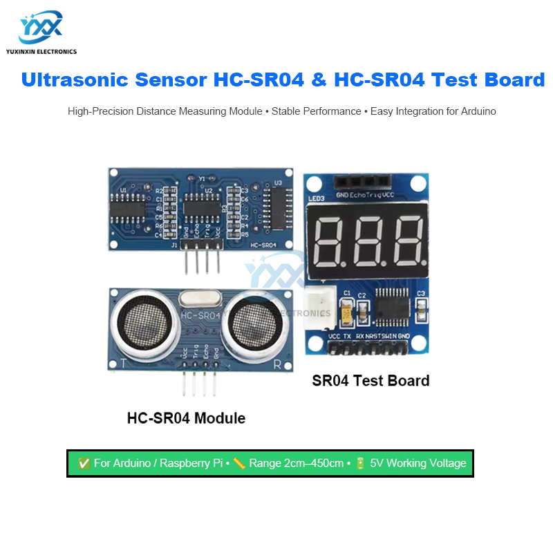 超音波センサー HC-SR04 HCSR04 距離測定モジュ - Ultrasonic Distance Sensor のレビューと価格