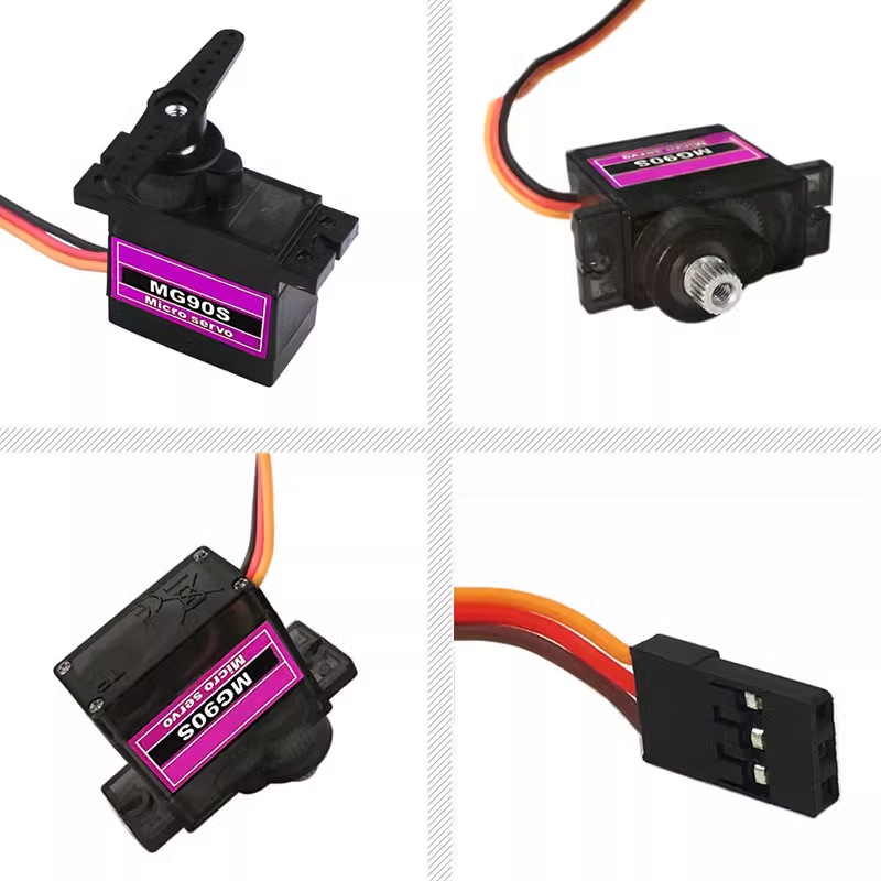 Mg90S 9g マイクロサーボ、プラスチックギア、180度 - Servo Sg90 のレビューと価格