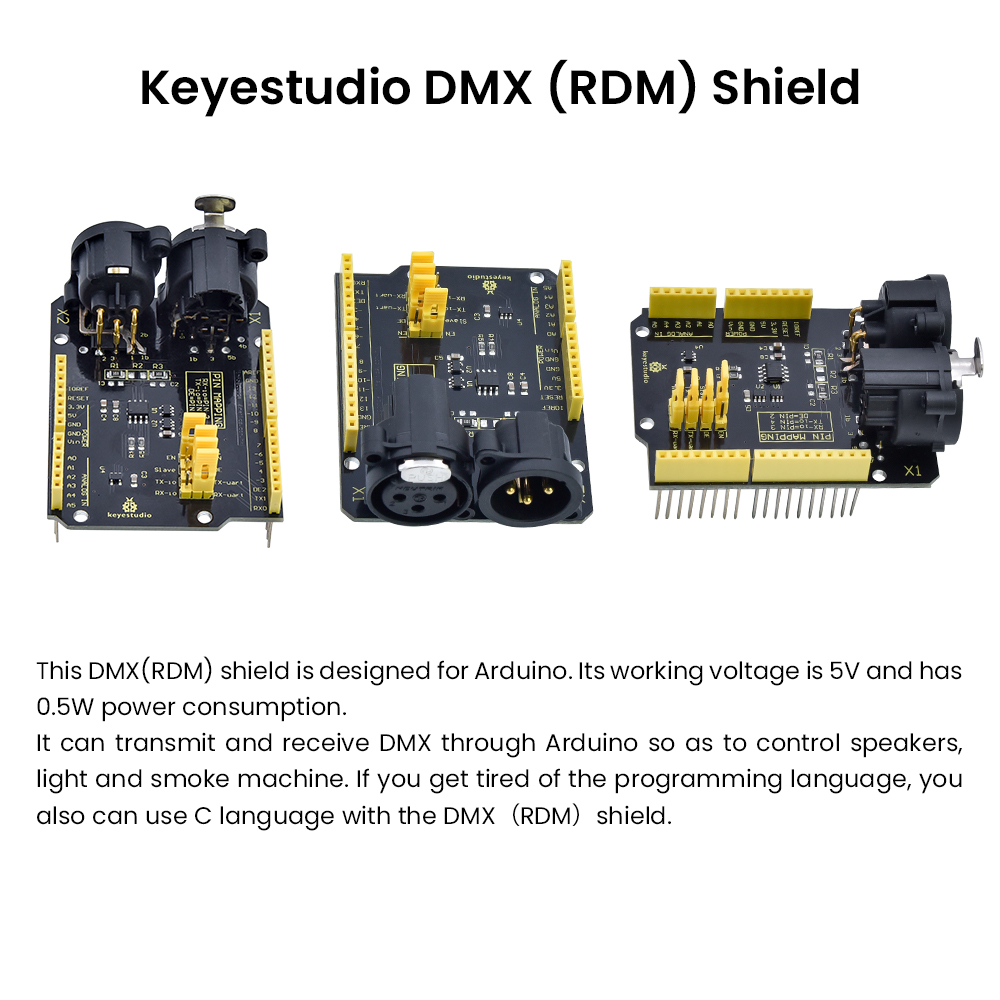 新しいkeyestudio 5v dmx (rdm) 電子部 - Microbit Robot のレビューと価格