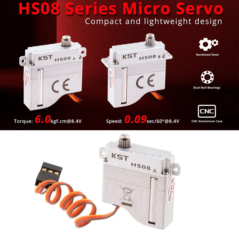 KST HS08A / HS08B HV デジタルメタルギア - Micro Servo のレビューと価格